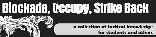 Featured Zine: Blockade, Occupy, Strike Back