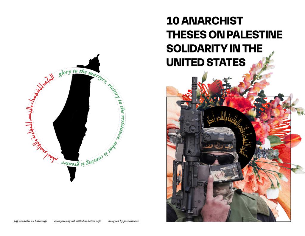 Cover of 10 Anarchist Theses on Palestine Solidarity in the United States