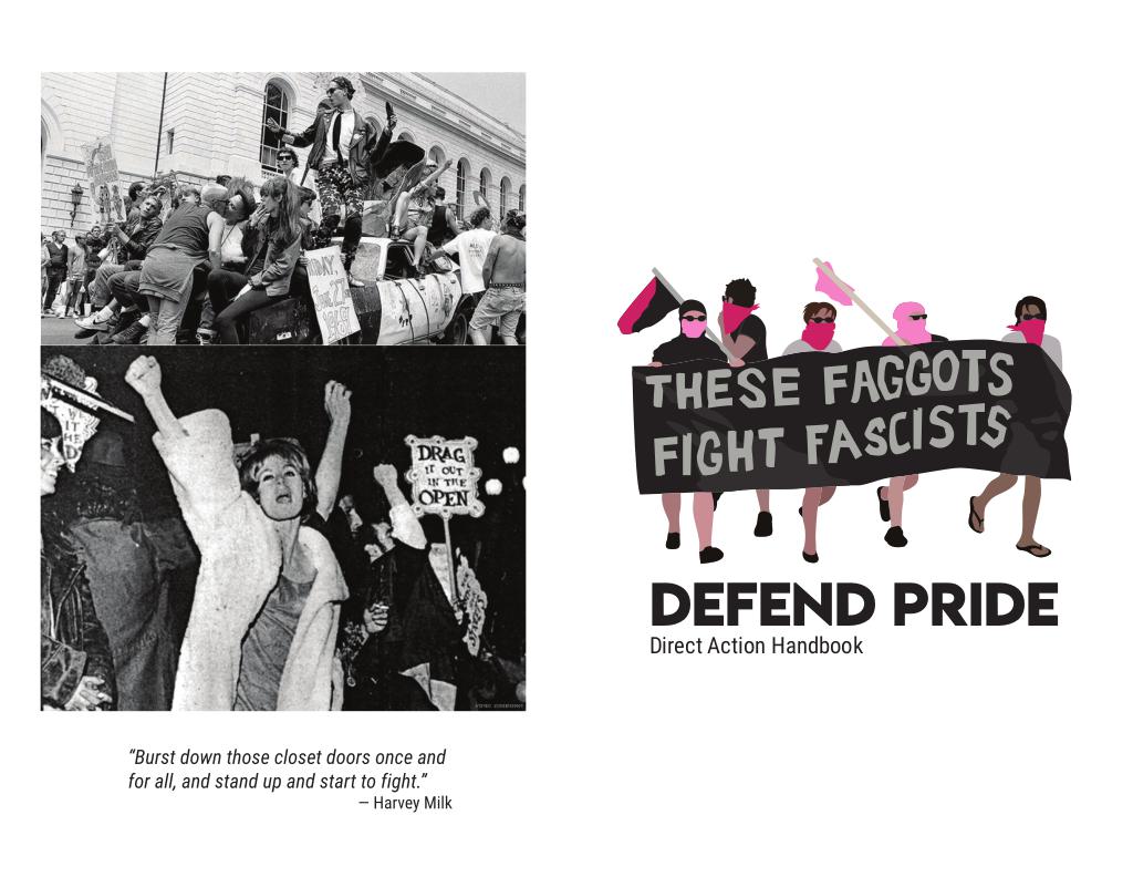 Cover of Defend Pride Direct Action Handbook