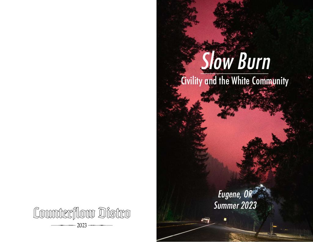 Cover of Slow Burn: Civility and the White Community