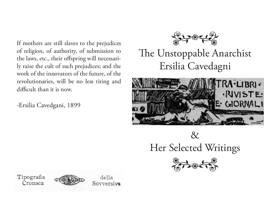 Cover of The Unstoppable Anarchist Ersilia Cavedagni