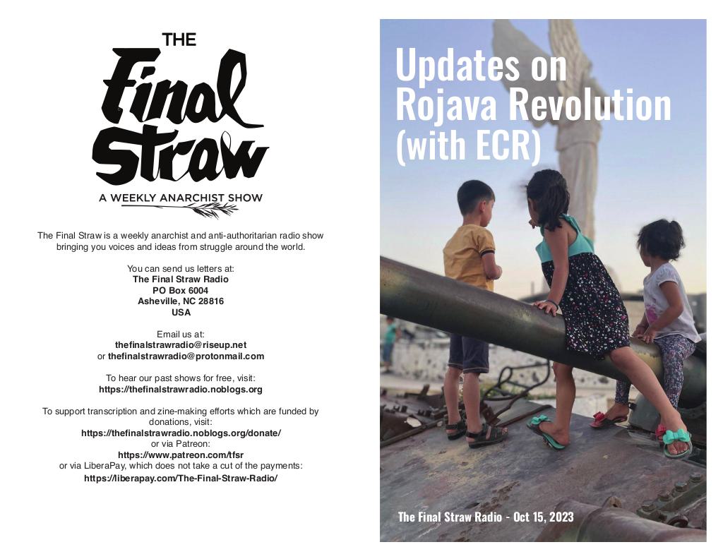 Cover of Updates on Rojava Revolution