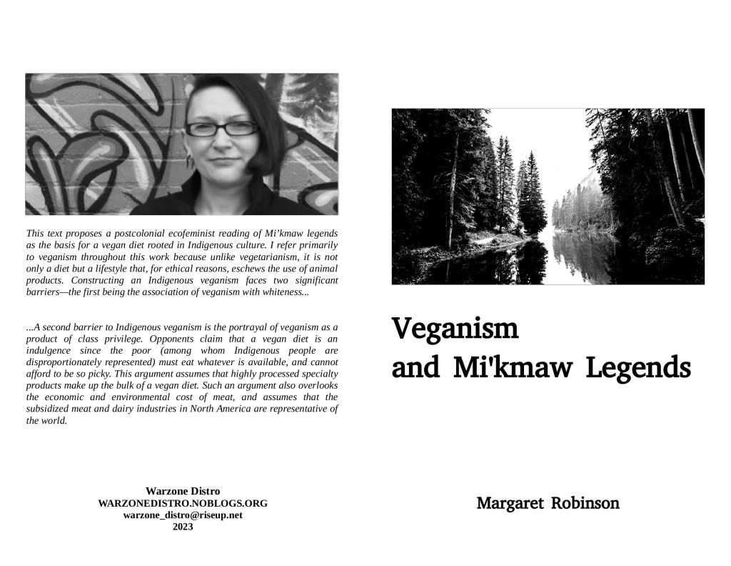 Cover of Veganism and Mi'kmaw Legends