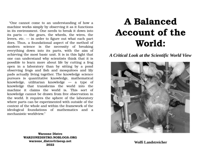 Cover: A Balanced Account of the World: A Critical Look at the Scientific World Viewk