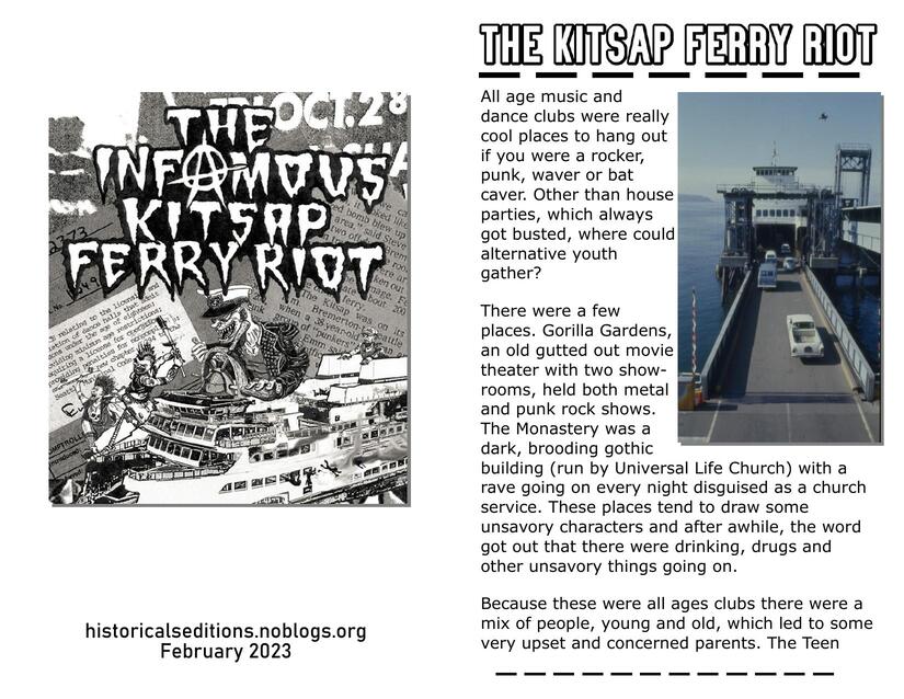 Cover: The Kitsap Ferry Riot