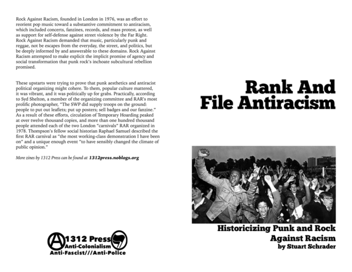 Rank and File Antiracism Cover