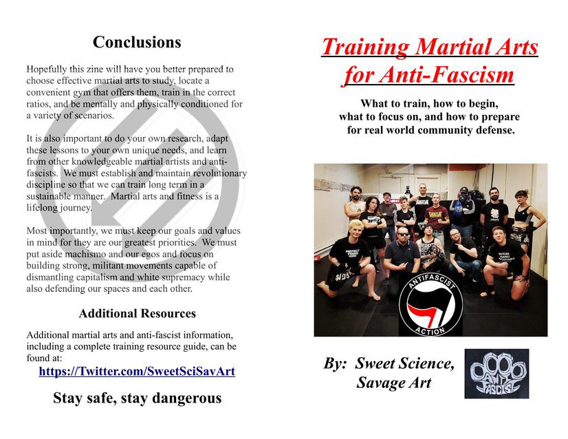 Cover: Training Martial Arts for Anti-Fascism