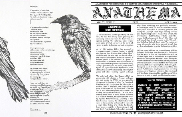 Anathema – April 2021 Zine Cover