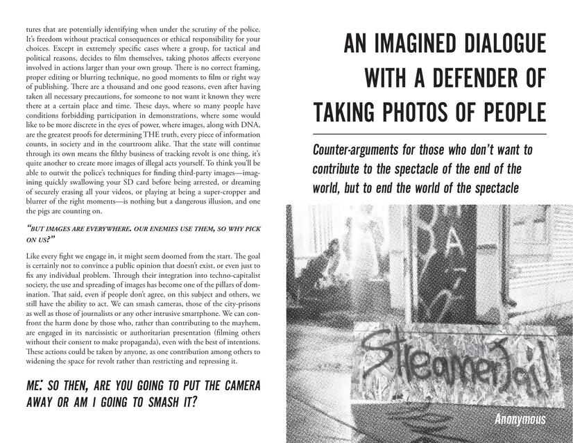 Cover: An Imagined Dialogue with a Defender of Taking Photos of People