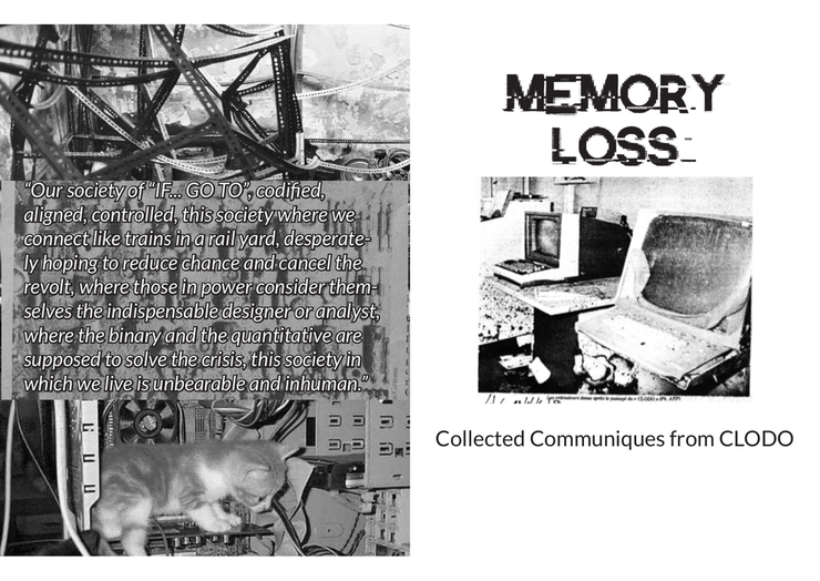 Cover: Memory Loss: Collected Communiques from CLODO