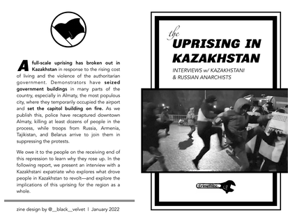 Cover: The Uprising in Kazakhstan: Interviews with Kazakhstani & Russian Anarchists