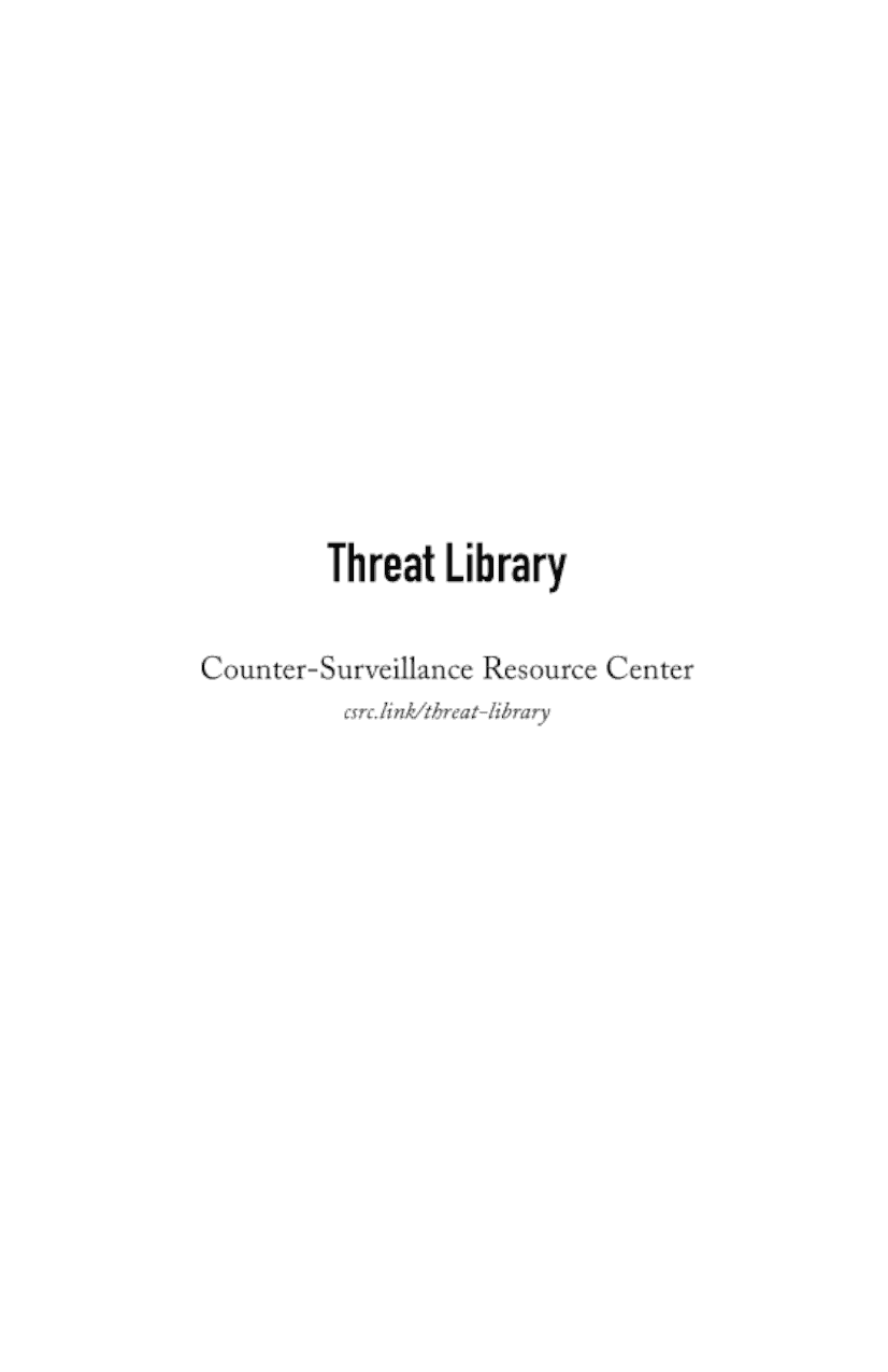 Threat Library