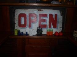 Bartertown Diner Open Sign