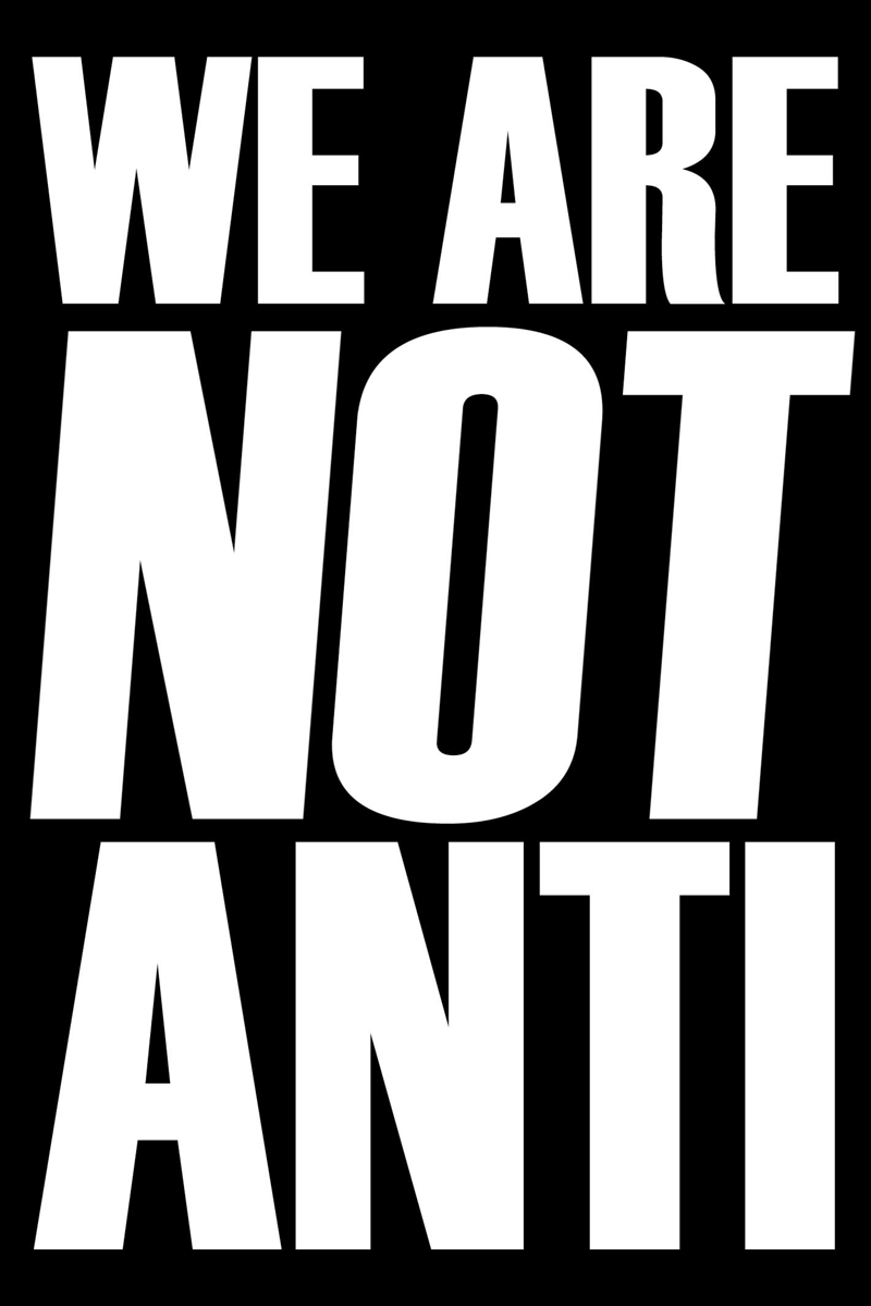 “We Are Not Anti” Cover