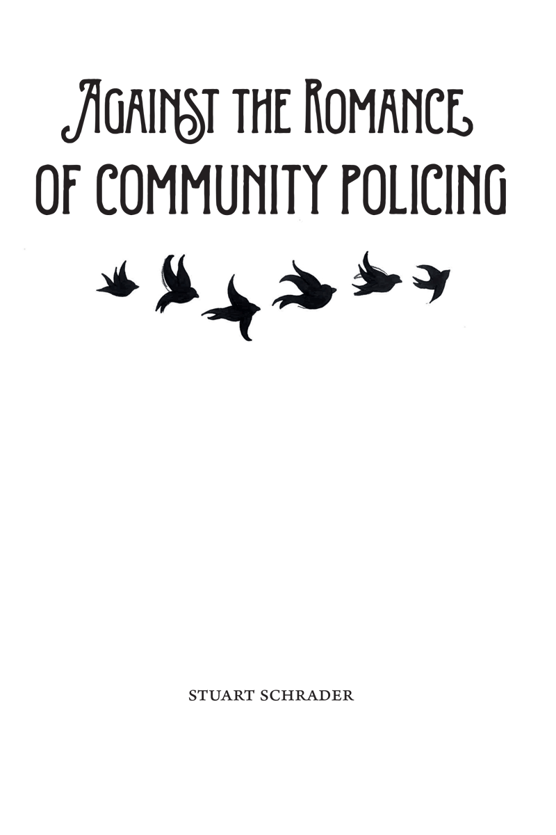 against the romance of community policing zine cover