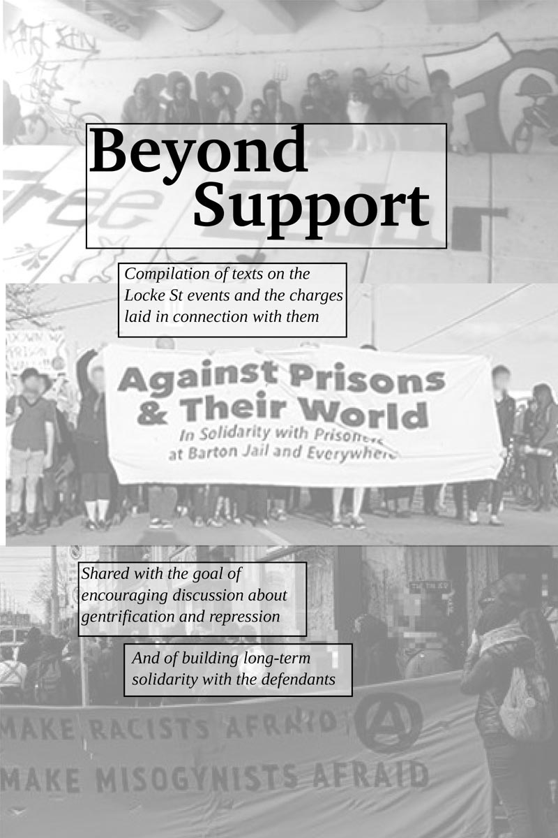 beyond support zine cover