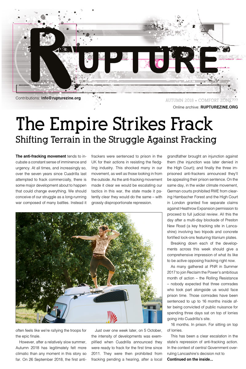 rupture zine cover